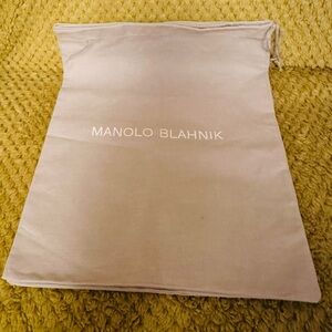 Manolo Blahnik Gray Shoe Bag- set of 2!